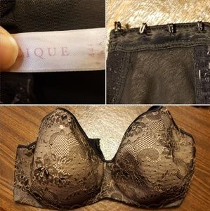 Lane Bryant Cacique 44F Black Bra